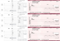 Burgundy Marble Payroll Invoice Business Checks | BU3-7BMA01-PIN