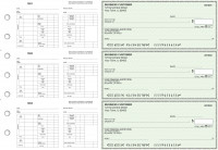 Green Safety Multi-Purpose Hourly Voucher Business Checks | BU3-7GRN01-MPH