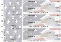 American Flag Standard Counter Signature Business Checks | BU3-CDS32-SCS