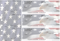 American Flag Standard Mailer Business Checks | BU3-CDS32-SML