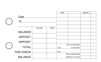 Yellow Knit General Itemized Invoice Business Checks | BU3-YEL02-GII